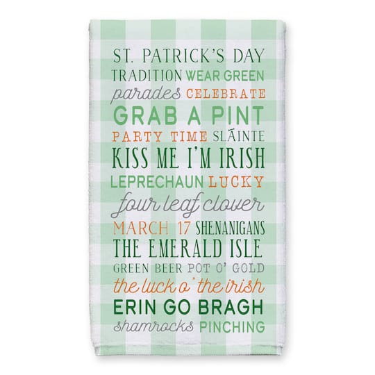 St Pat Words Tea Towel Set of 2